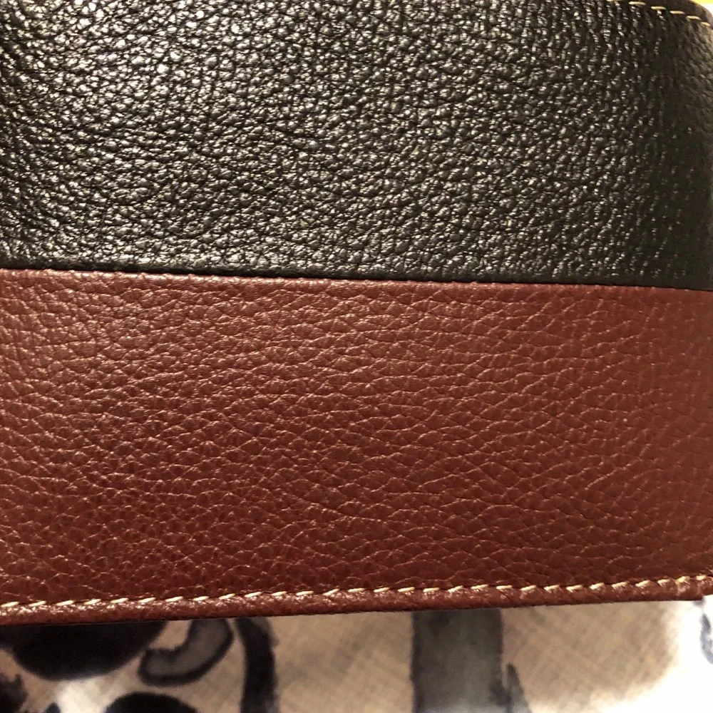 Timberland Men's Leather Passcase Credit Card Id Billfold Wallet Blk/Brown